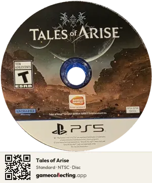 Tales of Arise PlayStation 5, NTSC disc