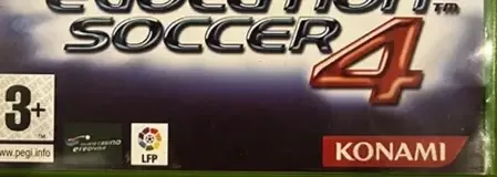 Pro Evolution Soccer 4, the PEGI square on its front