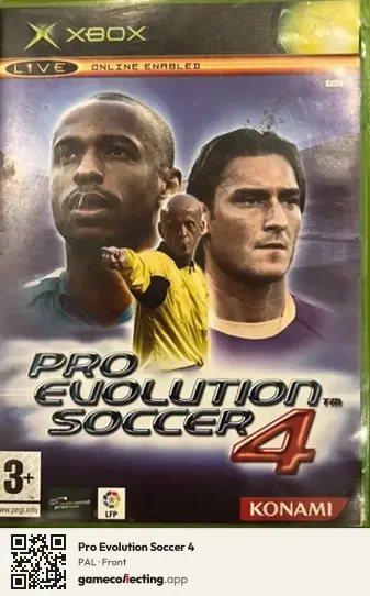 Pro Evolution Soccer 4 Xbox, PAL box front