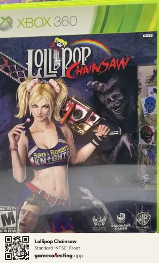 Lollipop Chainsaw Xbox 360, NTSC box front