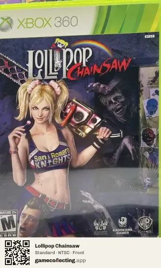Lollipop Chainsaw Xbox 360, NTSC box front