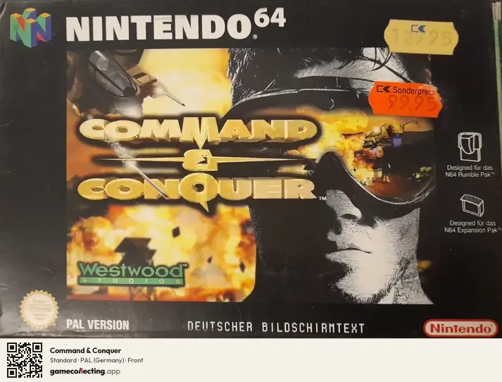 Command & Conquer Nintendo 64, Germany box front
