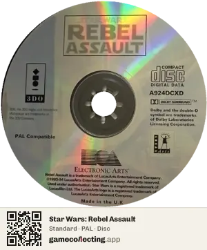 Star Wars: Rebel Assault 3DO Interactive Multiplayer, PAL disc