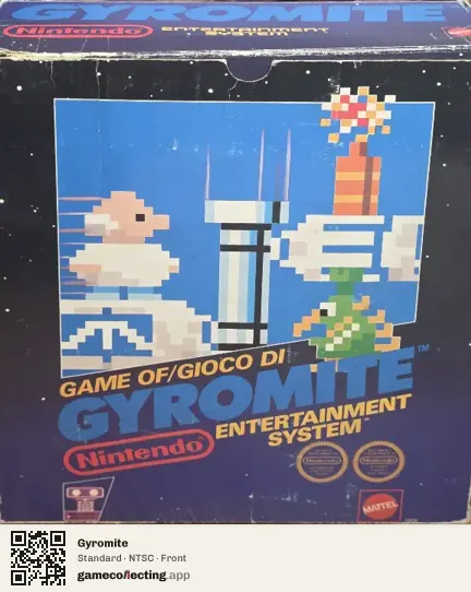 Gyromite Nintendo Entertainment System, NTSC box front
