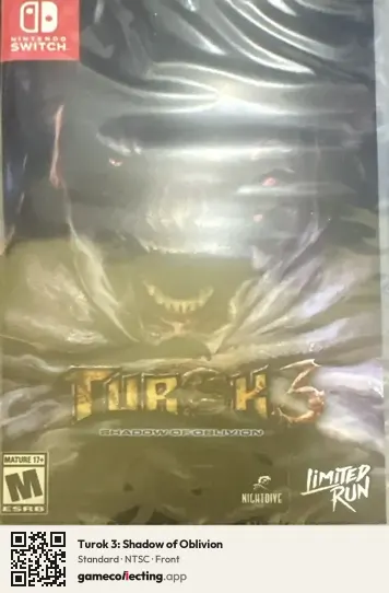 Turok 3: Shadow of Oblivion Nintendo Switch, NTSC box front