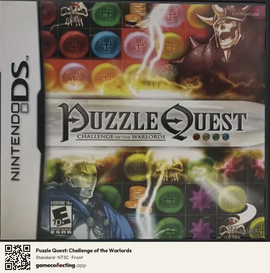 Puzzle Quest: Challenge of the Warlords Nintendo DS, NTSC box front