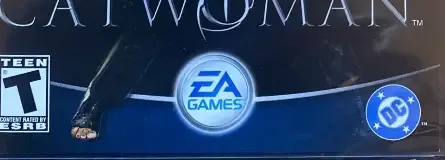 Catwoman, the ESRB box on its front