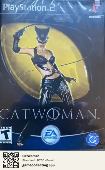 Catwoman PlayStation 2, NTSC box front