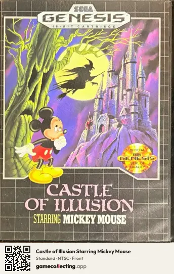 Castle of Illusion Starring Mickey Mouse Sega Mega Drive / Genesis, NTSC box front