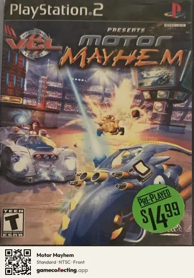 Motor Mayhem PlayStation 2, NTSC box front