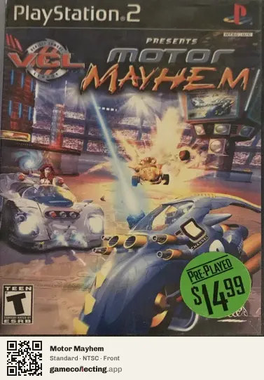 Motor Mayhem PlayStation 2, NTSC box front