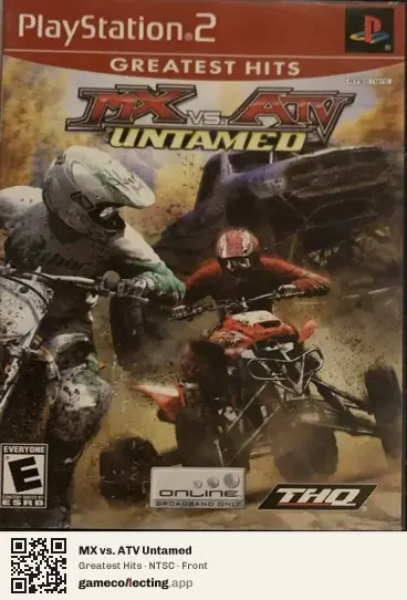 MX vs. ATV Untamed PlayStation 2, NTSC box front