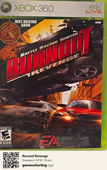 Burnout Revenge Xbox 360, NTSC box front