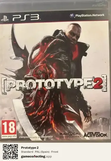 Prototype 2 PlayStation 3, Spain box front