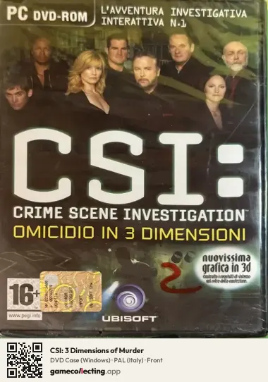 CSI: 3 Dimensions of Murder Computer, Italy box front