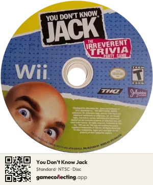 You Don't Know Jack Nintendo Wii, NTSC disc