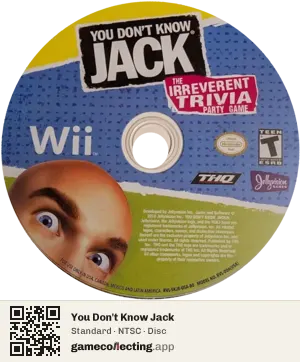 You Don't Know Jack Nintendo Wii, NTSC disc