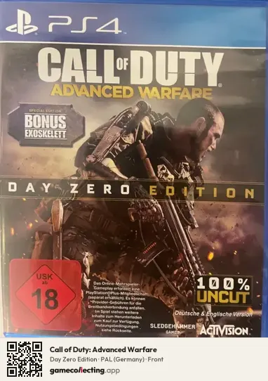 Call of Duty: Advanced Warfare PlayStation 4, Germany box front