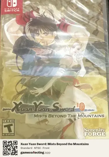 Xuan Yuan Sword: Mists Beyond the Mountains Nintendo Switch, NTSC box front