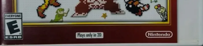 Ultimate NES Remix, the ESRB box on its front
