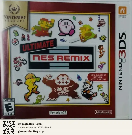 Ultimate NES Remix Nintendo 3DS, NTSC box front