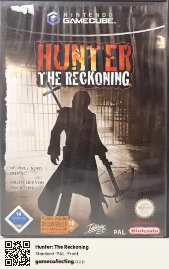 Hunter: The Reckoning Nintendo GameCube, PAL box front