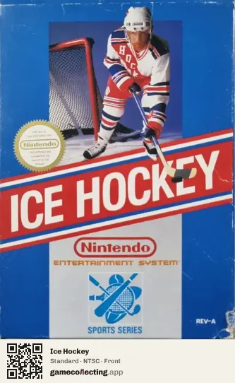 Ice Hockey Nintendo Entertainment System, NTSC box front