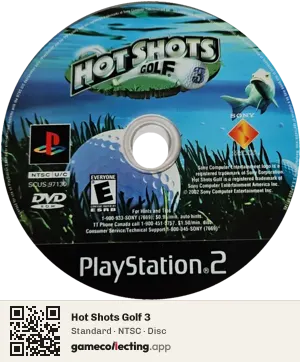 Hot Shots Golf 3 PlayStation 2, NTSC disc