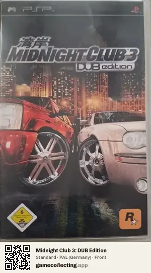 Midnight Club 3: DUB Edition PlayStation Portable, Germany box front