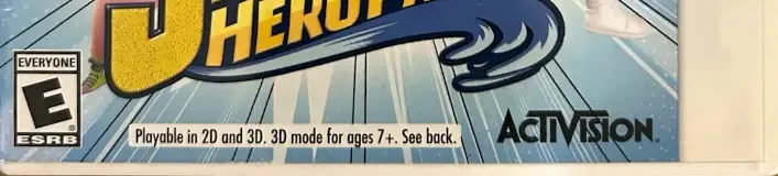 SpongeBob HeroPants, the ESRB box on its front