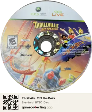 Thrillville: Off the Rails Xbox 360, NTSC disc