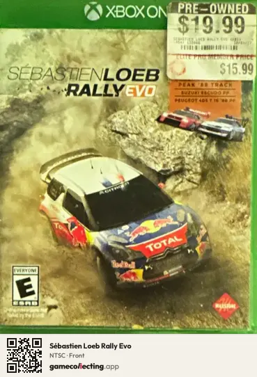 Sébastien Loeb Rally Evo Xbox One, NTSC box front