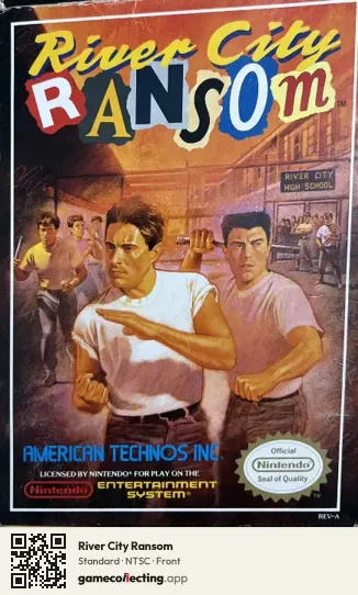 River City Ransom Nintendo Entertainment System, NTSC box front