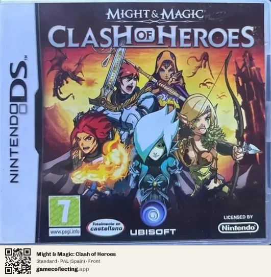 Might & Magic: Clash of Heroes Nintendo DS, Spain box front