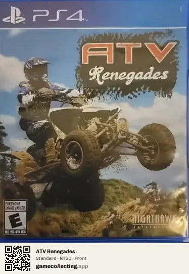 ATV Renegades PlayStation 4, NTSC box front