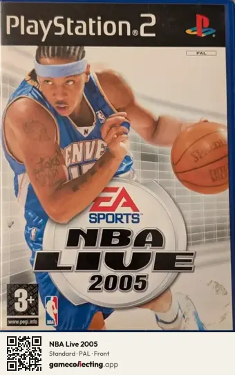 NBA Live 2005 PlayStation 2, PAL box front