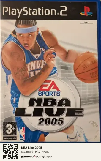 NBA Live 2005 PlayStation 2, PAL box front