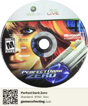 Perfect Dark Zero Xbox 360, NTSC disc