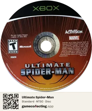 Ultimate Spider-Man Xbox, NTSC disc
