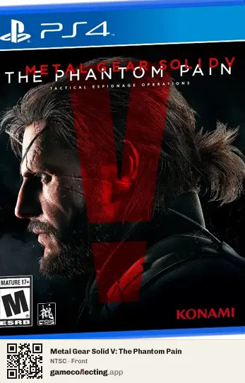 Metal Gear Solid V: The Phantom Pain PlayStation 4, NTSC box front