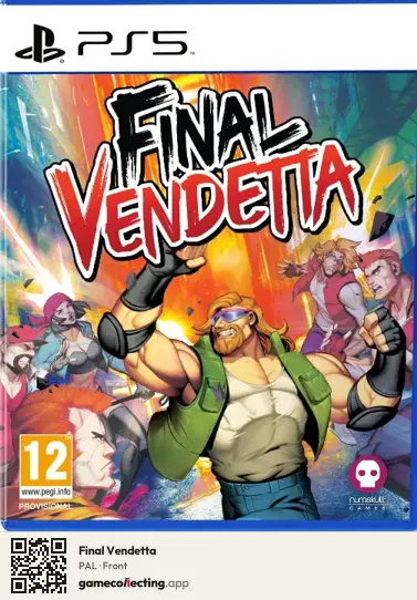 Final Vendetta PlayStation 5, PAL box front