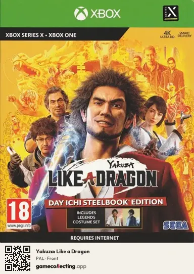 Yakuza: Like a Dragon Xbox Series X, PAL box front