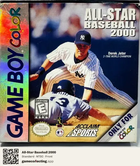 All-Star Baseball 2000 Game Boy Color, NTSC box front