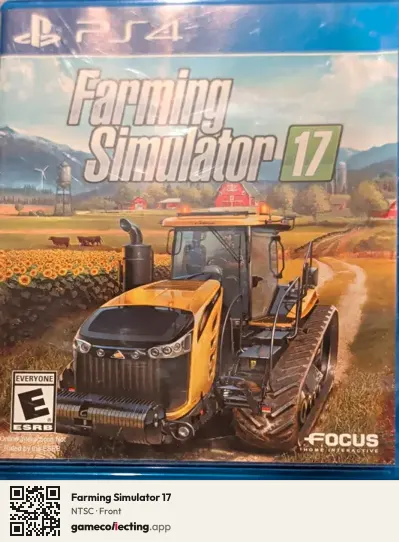Farming Simulator 17 PlayStation 4, NTSC box front