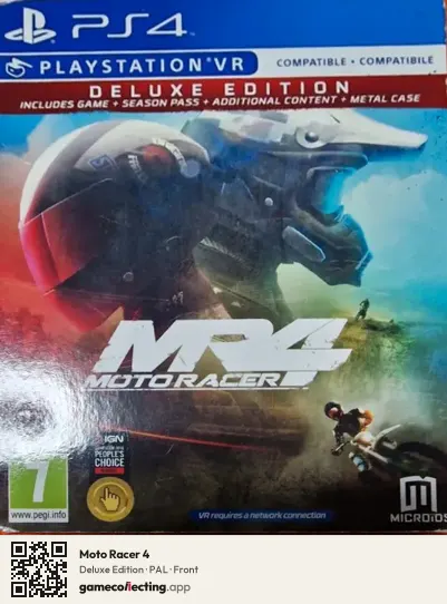 Moto Racer 4 PlayStation 4, PAL box front