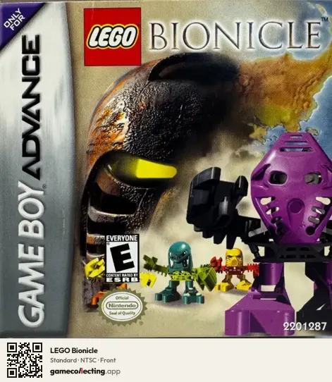 LEGO Bionicle Game Boy Advance, NTSC box front