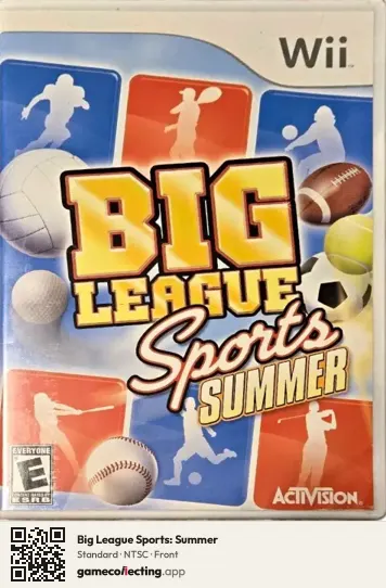Big League Sports: Summer Nintendo Wii, NTSC box front