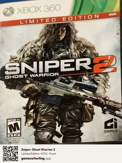 Sniper: Ghost Warrior 2 Xbox 360, NTSC box front