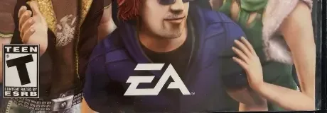 The Sims 2, the ESRB box on its front