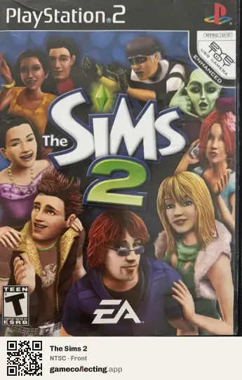 The Sims 2 PlayStation 2, NTSC box front